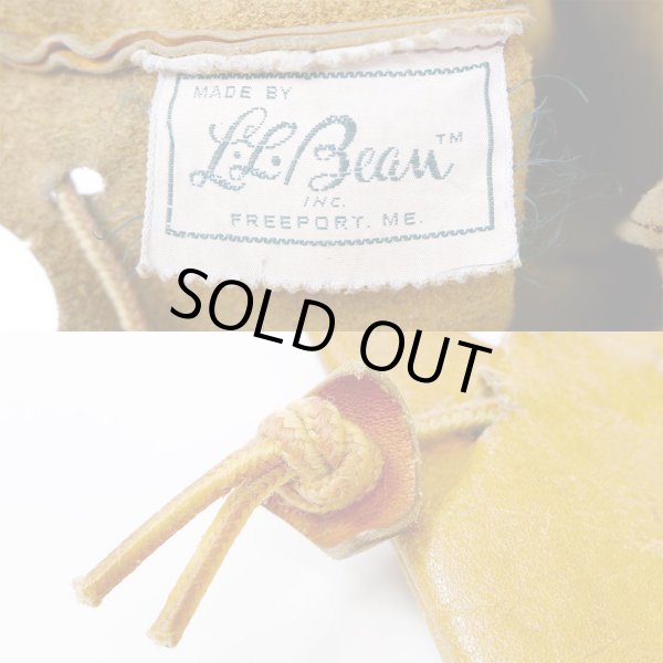 画像4: 70's L.L.Bean レザー巾着 "筆記体タグ" (4)