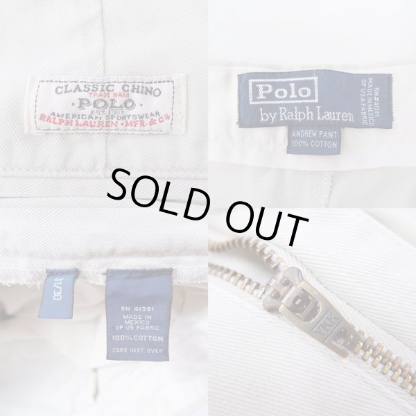 画像3: 90's Polo Ralph Lauren 2タック チノトラウザー (3)