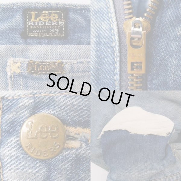 画像3: Early 70's Lee 101Z デニムパンツ "サイド黒タグ / MADE IN USA" (3)