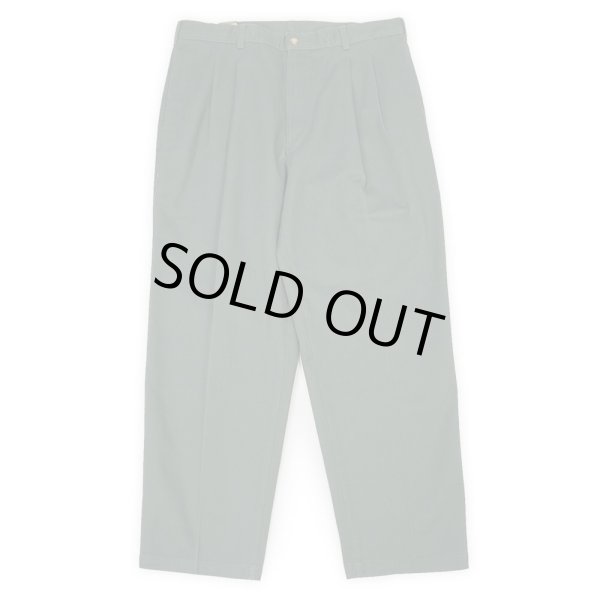 画像2: 90's FLYERS 2タック チノトラウザー "DEADSTOCK / W36 L30 / OLIVE" (2)