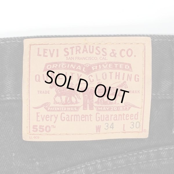 画像3: Late 90's Levi's 550 ブラックデニムパンツ “W34 L30” (3)