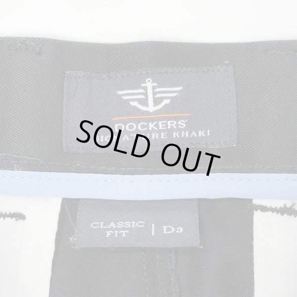 画像3: 00's DOCKERS 2タック チノトラウザー "BLACK / W32 L30" (3)