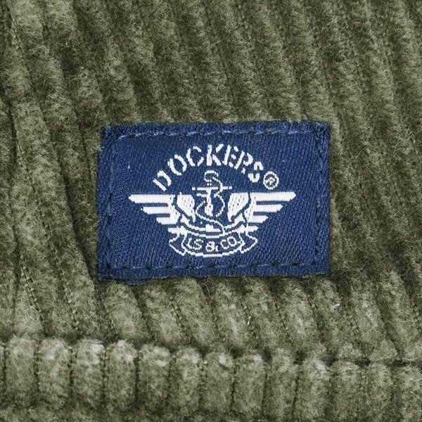 画像3: Late 90's DOCKERS 2タック 太畝コーデュロイトラウザー "OLIVE / W33 L29" (3)