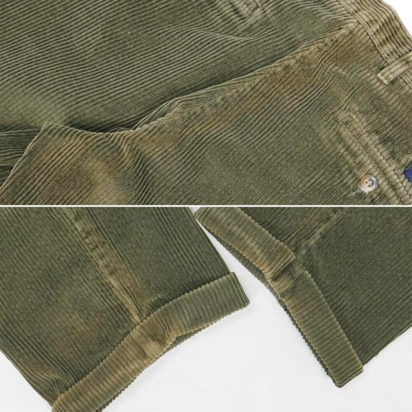 画像5: Late 90's DOCKERS 2タック 太畝コーデュロイトラウザー "OLIVE / W33 L29" (5)