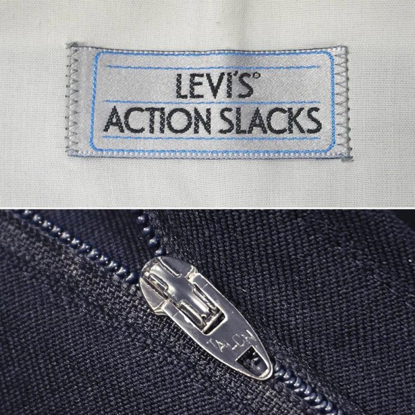画像3: 90's Levi's アクションスラックス "NAVY / W38 L31相当" (3)