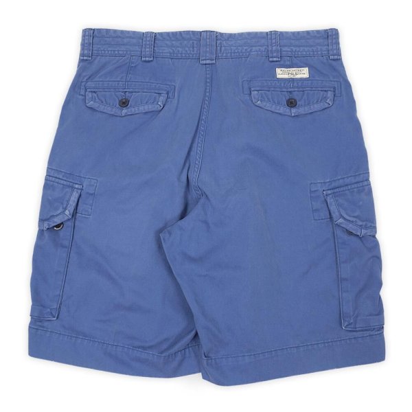 画像2: 00's Polo Ralph Lauren 6ポケット カーゴショーツ "BLUE / W34" (2)