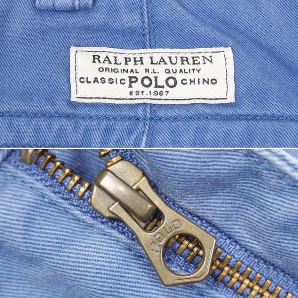 画像3: 00's Polo Ralph Lauren 6ポケット カーゴショーツ "BLUE / W34" (3)