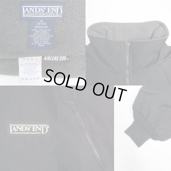 画像3: 90-00's LANDS' END フリースライナー ナイロンジャケット "BLACK" (3)