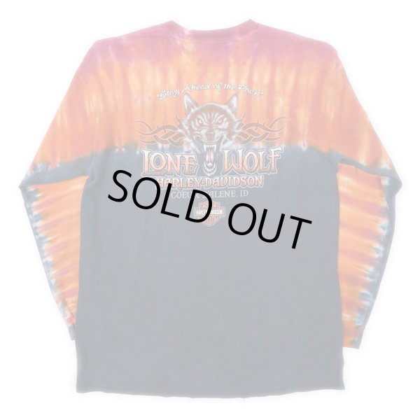 画像2: 00's HARLEY-DAVIDSON L/S タイダイTシャツ (2)