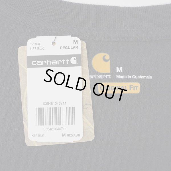 画像2: 新品 Carhartt K87 ポケットTシャツ “ORIGINAL FIT / BLACK” (2)