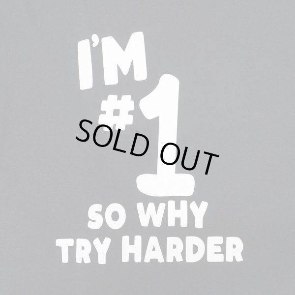 画像2: 00's I'm #1 so why try harder プリントTシャツ “BLACK” (2)