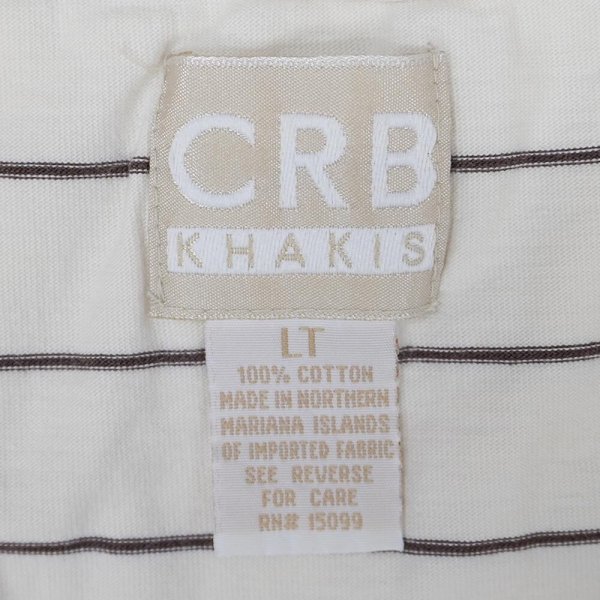 画像2: 90-00's CRB KHAKIS マルチボーダーTシャツ (2)