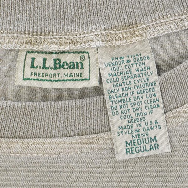 画像2: 90's L.L.Bean L/S ボーダー柄 カットソー "MADE IN USA" (2)
