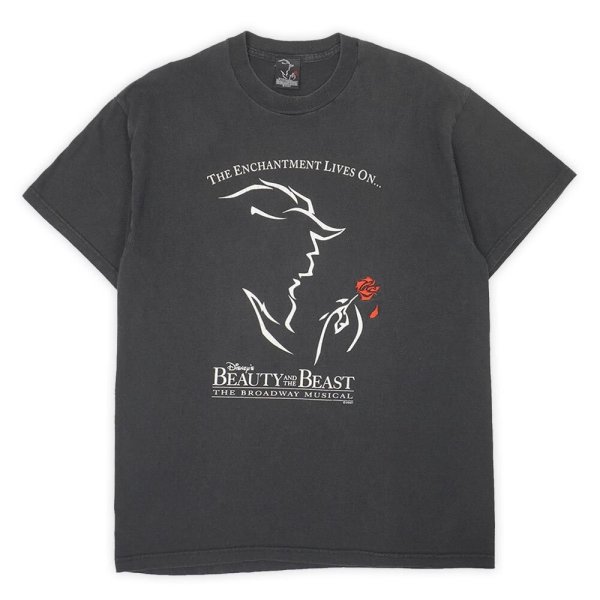 画像1: 90's Disney BEAUTY AND THE BEAST プリントTシャツ "MADE IN USA" (1)