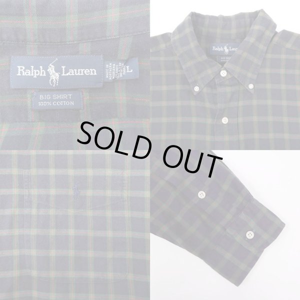 画像3: 90's Polo Ralph Lauren ボタンダウンシャツ “BIG SHIRT” (3)