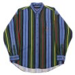 画像1: 90's CHAPS RALPH LAUREN マルチストライプ柄 ボタンダウンシャツ (1)