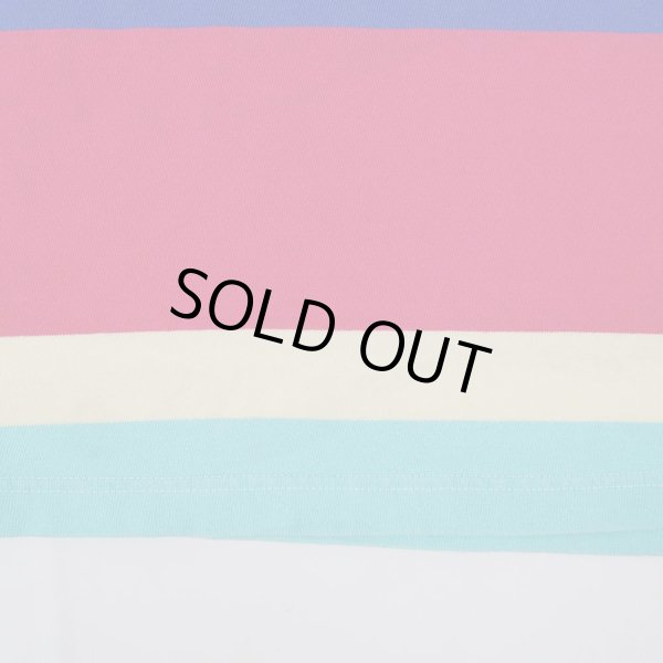 画像4: 90's COLUMBIA KNIT マルチボーダー柄 ラガーシャツ "MADE IN USA" (4)