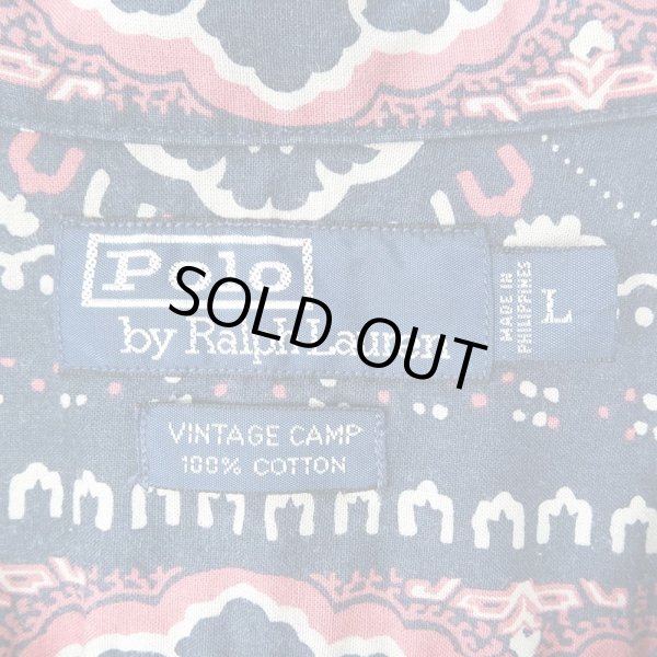 画像3: 90's Polo Ralph Lauren オープンカラーシャツ “VINTAGE CAMP” (3)