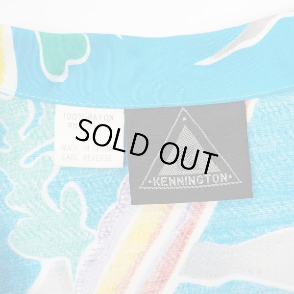 画像2: 90's KENNINGTON レーヨンハワイアンシャツ (2)