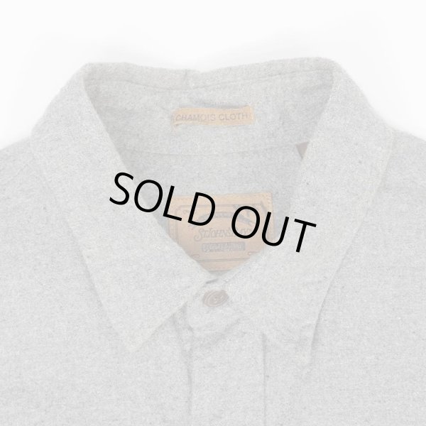 画像3: 90-00's ST. JOHN'S BAY シャモアクロス ワークシャツ "GRAY" (3)