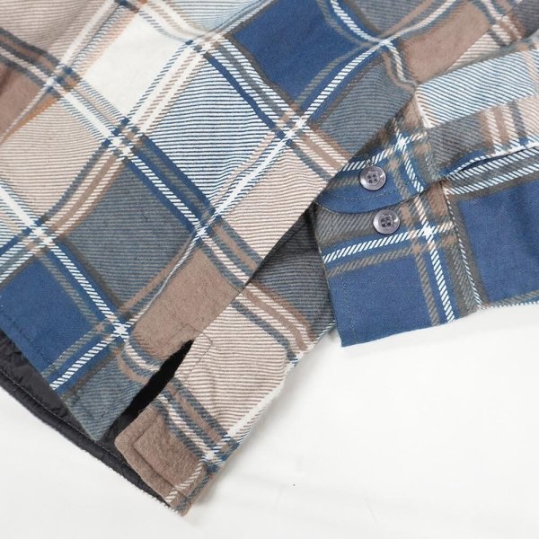 画像4: 90's OZARK TRAIL キルトライナー フーディーネルシャツ "DEADSTOCK" (4)