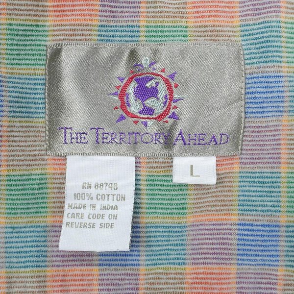 画像2: 90's THE TERRITORY AHEAD コーデュロイ ボタンダウンシャツ (2)