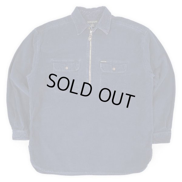 画像1: 00's STRUCTURE ハーフジップ コーデュロイワークシャツ (1)