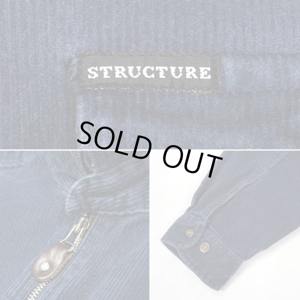 画像3: 00's STRUCTURE ハーフジップ コーデュロイワークシャツ (3)