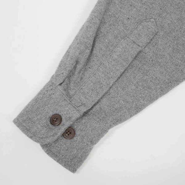 画像4: Late 90's ST JOHN'S BAY シャモアクロス ワークシャツ "GRAY" (4)