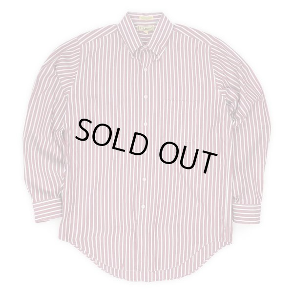 画像1: 90's L.L.Bean マルチストライプ柄 ボタンダウンシャツ "DEADSTOCK" (1)