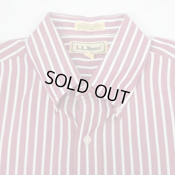画像3: 90's L.L.Bean マルチストライプ柄 ボタンダウンシャツ "DEADSTOCK" (3)