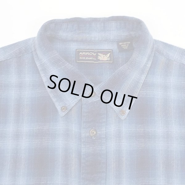 画像3: 00's ARROW フランネル ボタンダウンシャツ "Ombre Plaid" (3)