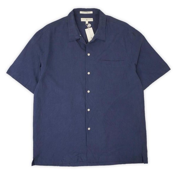 画像1: 00's JOSEPH ABBOUND S/S オープンカラーシャツ "SILK × COTTTON / DEADSTOCK" (1)