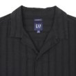 画像3: 00's GAP S/S オープンカラーシャツ "BLACK" (3)