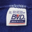 画像2: 90's BVD ブランクスウェット "MADE IN USA / NAVY / DEADSTOCK" (2)