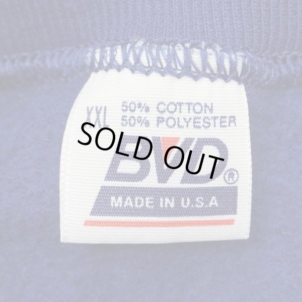 画像2: 90's BVD ブランクスウェット "MADE IN USA / NAVY / DEADSTOCK" (2)