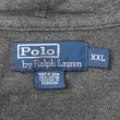 画像2: 00's Polo Ralph Lauren フーディーポロシャツ "CHACOAL" (2)