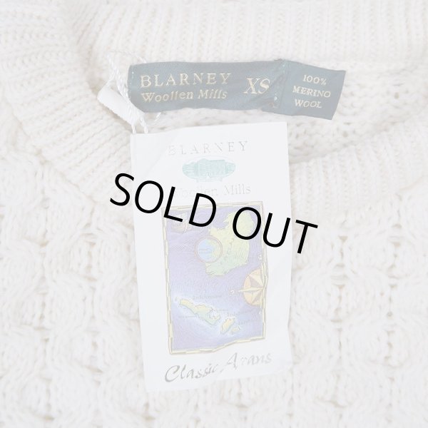 画像3: BLARNEY Woolen Mills フィッシャーマンニット “XS / DEADSTOCK” (3)