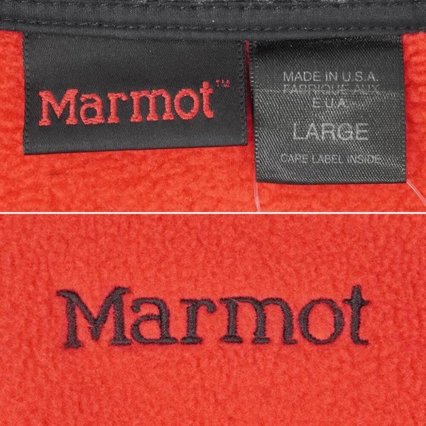 画像2: 90's MARMOT フリースベスト "MADE IN USA" (2)