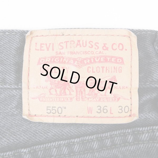 画像3: 00's Levi's 550 ブラックデニムパンツ "W36 L30" (3)