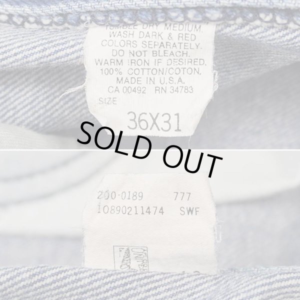 画像4: 90's Lee 200-0189 デニムパンツ "MADE IN USA / 実寸W34 L29" (4)