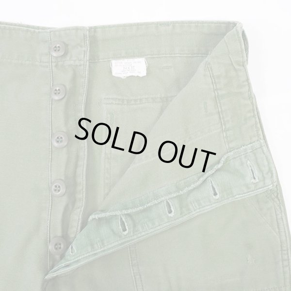 画像4: 70's US.ARMY コットンサテン ベイカーパンツ "W32 L31" (4)