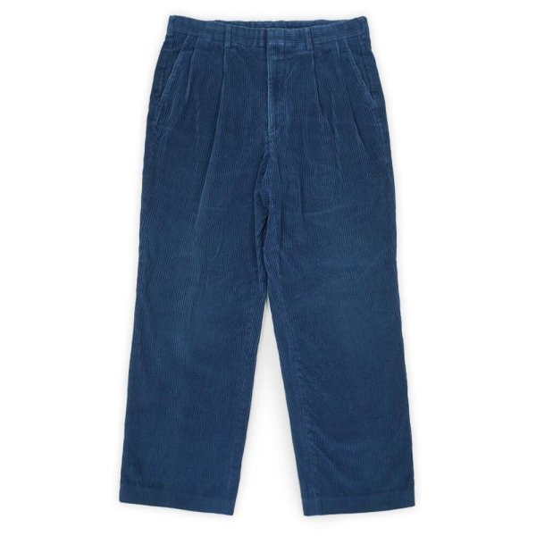 画像1: 90's LANDS' END 2タック 太畝コーデュロイトラウザー "MADE IN USA / 実寸W34 L27" (1)