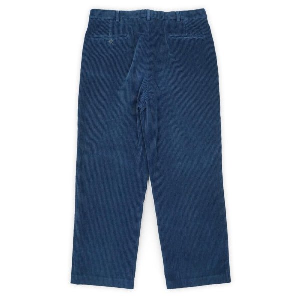 画像2: 90's LANDS' END 2タック 太畝コーデュロイトラウザー "MADE IN USA / 実寸W34 L27" (2)
