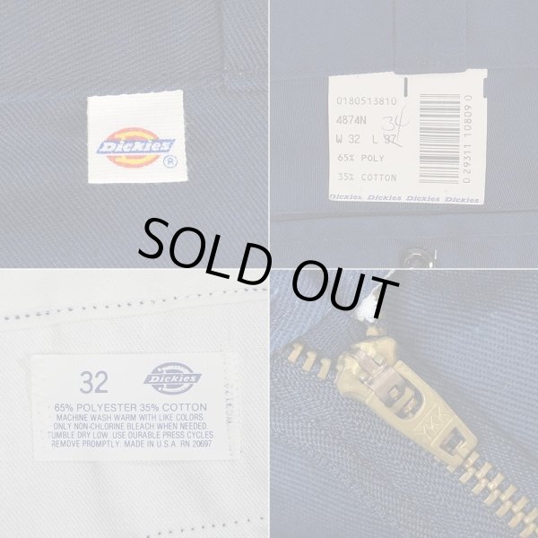 画像3: 80's Dickies 874 ワークパンツ "NAVY / MADE IN USA / DEADSTOCK" (3)