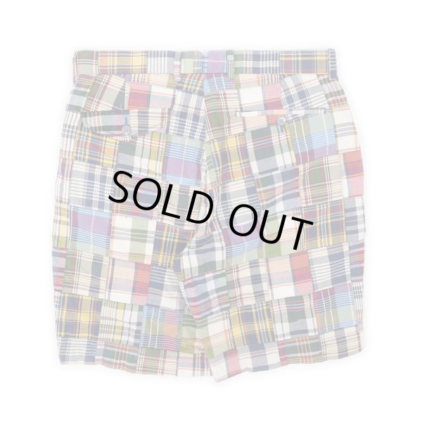 画像2: 00's Polo Ralph Lauren マドラスチェック柄 パッチワークショーツ "DEADSTOCK" (2)