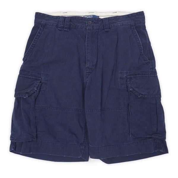 画像1: 00's Polo Ralph Lauren 6ポケット カーゴショーツ "NAVY / W34" (1)