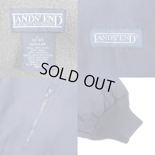 画像3: 90's LANDS' END フリースライナー ナイロンジャケット "NAVY" (3)