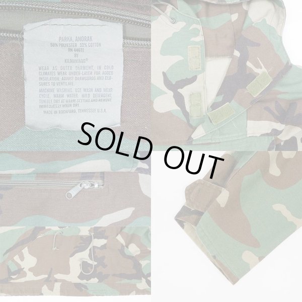 画像3: 90's KILMANJARO ウッドランドカモ柄 アノラックパーカー "MADE IN USA" (3)