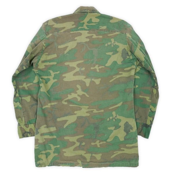 画像2: 60's US.ARMY ERDL ジャングルファティーグジャケット "グリーンリーフカモ" (2)
